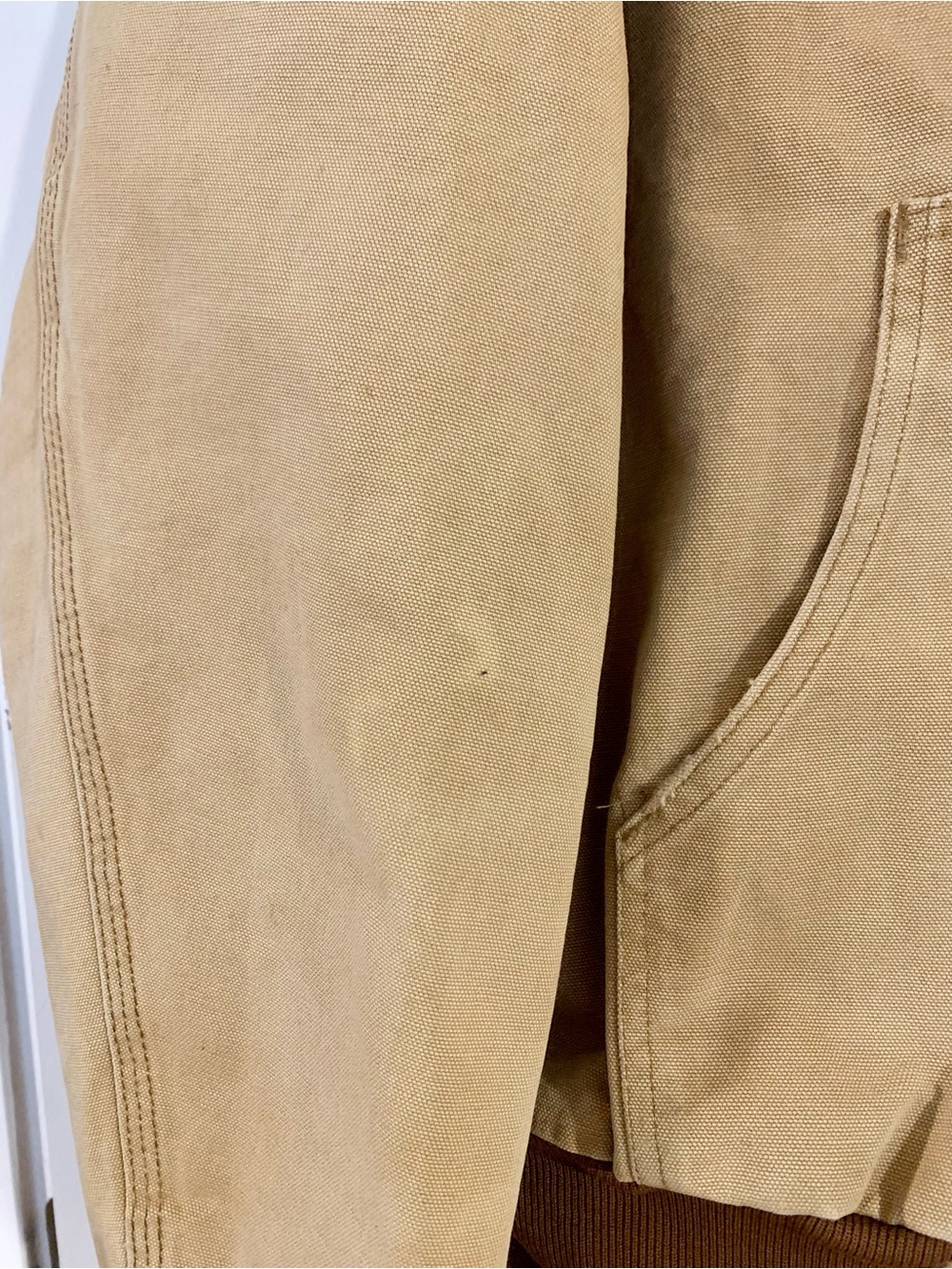 Carhartt Tan & Brown Hooded Work Jacket - Picture 5 of 6